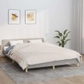 vidaXL Záťažová prikrývka bledokrémová 200x225 cm 13 kg látka