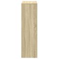 vidaXL Knižnica 3-poschodová dub sonoma 99x29x99 cm kompozitné drevo