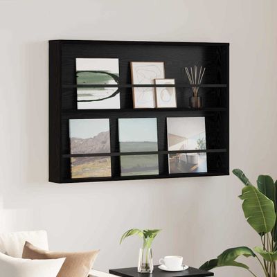 vidaXL Regál na časopisy Čierny dub 100 x 12 x 70 cm Kompozitné drevo