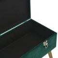 vidaXL Lavica s úložným priestorom 80 cm zelená zamat