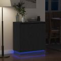 vidaXL LED komoda Čierny dub 71 x 34,5 x 75 cm Kompozitné drevo