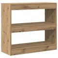 vidaXL skrinka na knihy/izbový prepážka Artisan Dub 80x30x72 cm