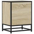 vidaXL Nočný stolík dub sonoma 40x31x50 cm kompozitné drevo+kov