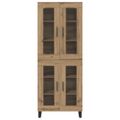vidaXL Highboard 2 ks Remeselný dub 69,5 x 34 x 180 cm