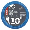 Predlužovací kábel Weatherproof EMOS P01410W spojka 10 m / modrý / silikon / 1,5 mm2