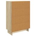 vidaXL Servírovacia skriňa Sonoma dub 66 x 34,5 x 95 cm
