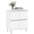 vidaXL Komoda biela 60x35x70 cm spracované drevo