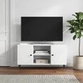 vidaXL TV skrinka Biela 102 x 34,5 x 50 cm Kompozitné drevo
