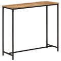 vidaXL Konzolový stolík 80x30x74 cm mangovníkový masív a železo