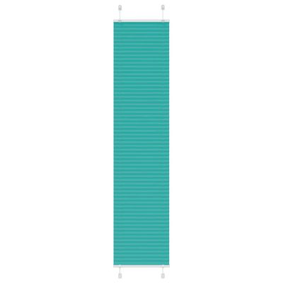 vidaXL Plisovaná roleta petrolejovo zelená 40x200 cm šírka látky 39,4 cm polyester