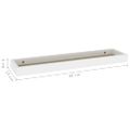 vidaXL Terasové nástenné police 2 ks dub a biele 60x15x4 cm MDF