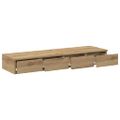 vidaXL Zásuvky pod posteľ Remeselný dub 120 x 36,5 x 16,5 cm