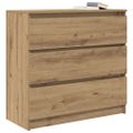 vidaXL Komoda dub artisan 80x35x76 cm spracované drevo