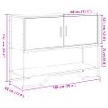 vidaXL Konzolový stolík dub sonoma 100x35x74,5 cm kompozitné drevo