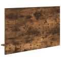 vidaXL Vešiak na stenu Nástenná montáž Dymová dub 90 x 10 x 50 cm