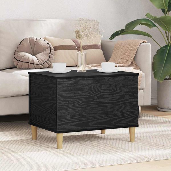 vidaXL Nočný stolík Čierny dub 60 x 44,5 x 45 cm Kompozitné drevo