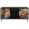 vidaXL TV skrinka BORNE 102 x 33 x 51 cm Čierny dub Kompozitné drevo