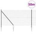vidaXL Zváraný drôtový plot s hrotmi 50 x 1,4 m Oceľ s PVC povrchom