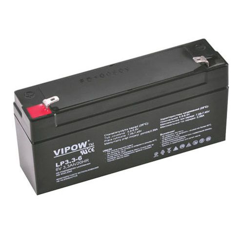 Batéria olovená  6V 3.3Ah VIPOW BAT0205