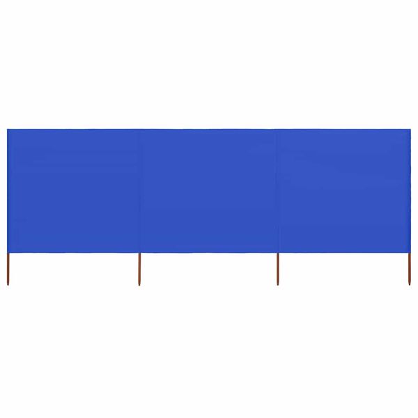 vidaXL 3-panelová zábrana proti vetru látková 400x120 cm azúrovo-modrá