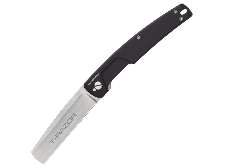 Extrema Ratio 04.1000.0138/SAT T-RAZOR SATIN vreckový nôž 10 cm, čierna, hliník