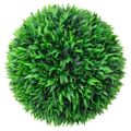 vidaXL Umelé buxusové gule s LED svetlami, 2 ks, zelená, 38 cm