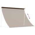 vidaXL Markíza Sivohnedá 200 x 150 cm 180 g / m² polyester s PU povrchom