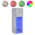 vidaXL TV skrinky s LED svetlami 2 ks betónovo sivé 30,5x30x60 cm