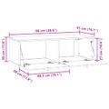 vidaXL Nástenná TV skrinka 98 x 41 x 30 cm Dub sonoma Kompozitné drevo