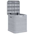 vidaXL Záhradný úložný box bledosivý 90 l