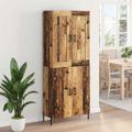 vidaXL Highboard 2 ks Staré drevo 69,5 x 34 x 180 cm Kompozitné drevo