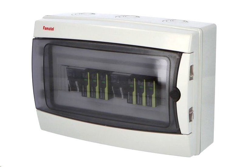 Rozvaděč SolarBOX FAMATEL fr013 T2 (1000V DC) pro 2 stringy IP65 certifikovaný