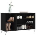 vidaXL Botník čierny 102x36x60 cm spracované drevo