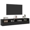 vidaXL TV nástenné skrinky 2 ks čierne 80x30x30 cm kompozitné drevo