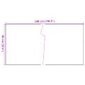 vidaXL Balkónová zástena antracitová 500x90 cm polyratan