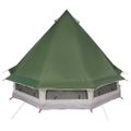 vidaXL Tipi stan so strechou Zelená 404 x 370 x 270 cm taft