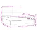 vidaXL Boxspring posteľ s matracom svetlosivá 100x200 cm látka