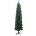 vidaXL Umelý vianočný stromček Zelená 240 cm PVC, oceľ a plast