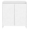 vidaXL Komoda biela 70x41x75 cm spracované drevo