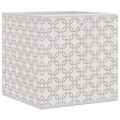 vidaXL skladacie úložné boxy 4 ks Krémovo 32x32x32 cm Netkaná textília