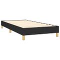 vidaXL Posteľ boxsping s matracom a LED čierna 90x200 cm látka
