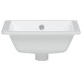 vidaXL Kúpeľňové umývadlo biele 36x31,5x16,5 cm obdĺžnikové keramické