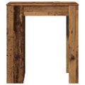 vidaXL Barový stôl police staré drevo 95x47x103,5 cm kompozitné drevo