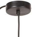 vidaXL Závesná lampa 25 W, čierna, okrúhla 17 cm E27