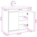 vidaXL Sada kúpeľňového nábytku Betónovo sivá 81 x 40 x 84,5 cm