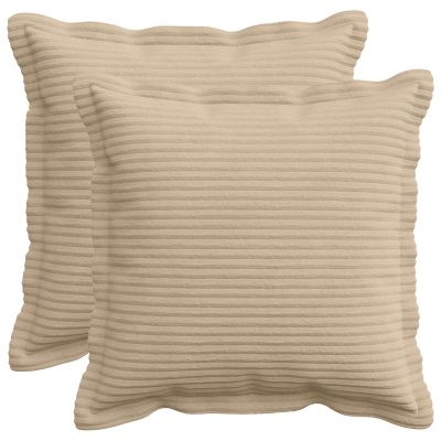 vidaXL Poťah na podložku 2 ks HOUTEN Sivohnedá 35 x 35 cm manšestr