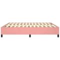 vidaXL Posteľný rám s boxspringom ružový 180x200 cm zamat