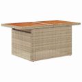 vidaXL Súprava záhradných pohoviek 7 ks Béžová a krémová polyratan