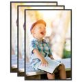 vidaXL Fotorámiky na stenu, koláž 3 ks, čierne 50x70 cm, MDF