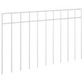 vidaXL Záhradný plotový panel 24 ks 50 x 30 cm Pozinkovaná oceľ